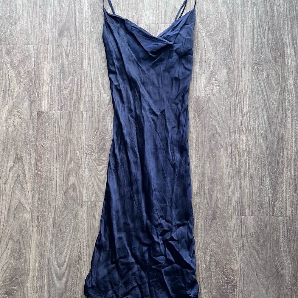 Aritzia Navy Maxi Dress